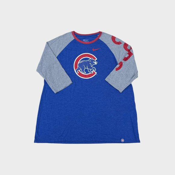 Nike Tops - Chicago Cubs Nike Tee  3/4 Sleeve XXL